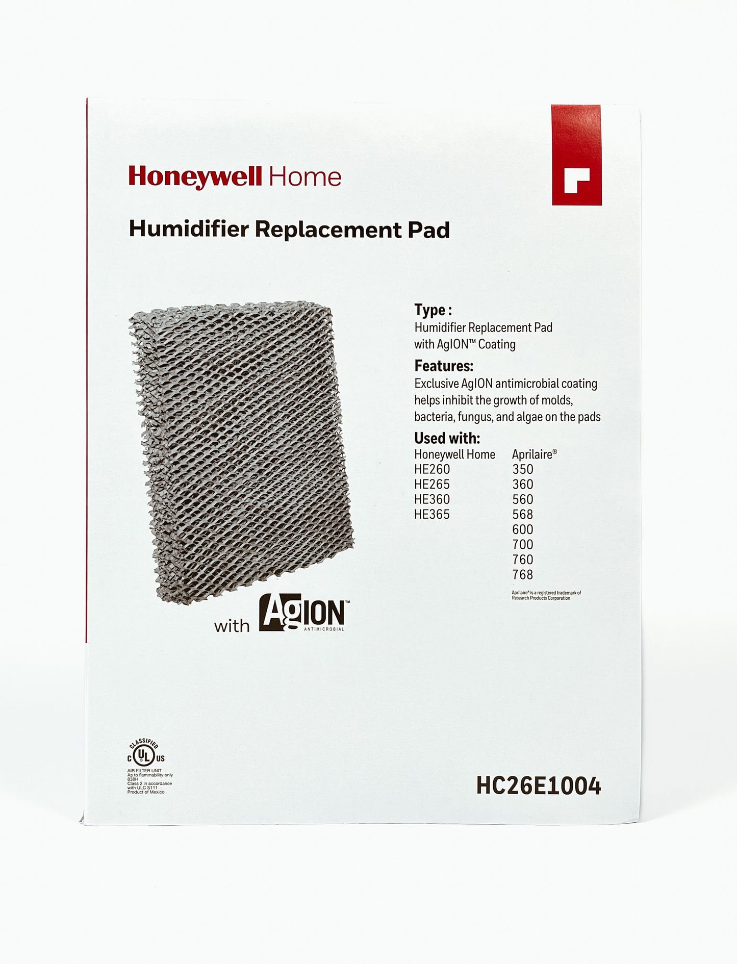HC26E1004 - Tampon de rechange pour humidificateur à dérivation - 10x13x1.5 po