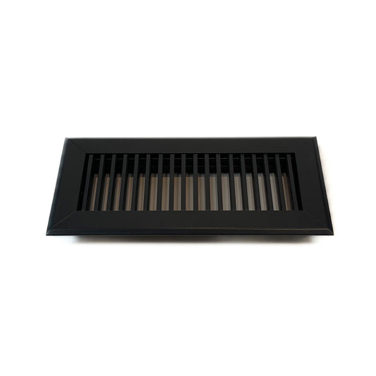 Grille de plancher - Deluxe - Horizontal - Noir mat